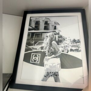 Framed Chanel print